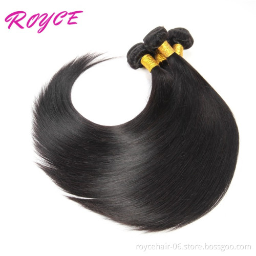 Royce Indian Cuticle Aligned Hair Bundles, 100% Double Weft  Virgin Human Hair Extension